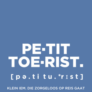 Sweater Kind Petit Toerist (Unisex) Met witte bedrukking Design
